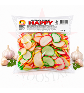 KRUPUK  BAWANG HAPPY250 GR