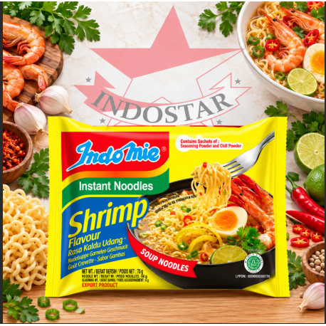 INDOMIE PRAWNS FLAVOR NOODLES